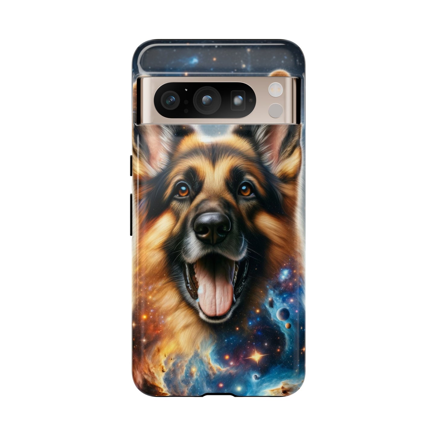 German Shepherd in Space Tough Phone Case