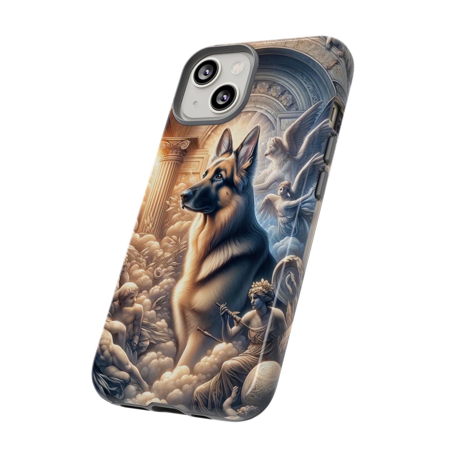 Neo-classicism and dreamy fantasy German Shepherd Phone Case