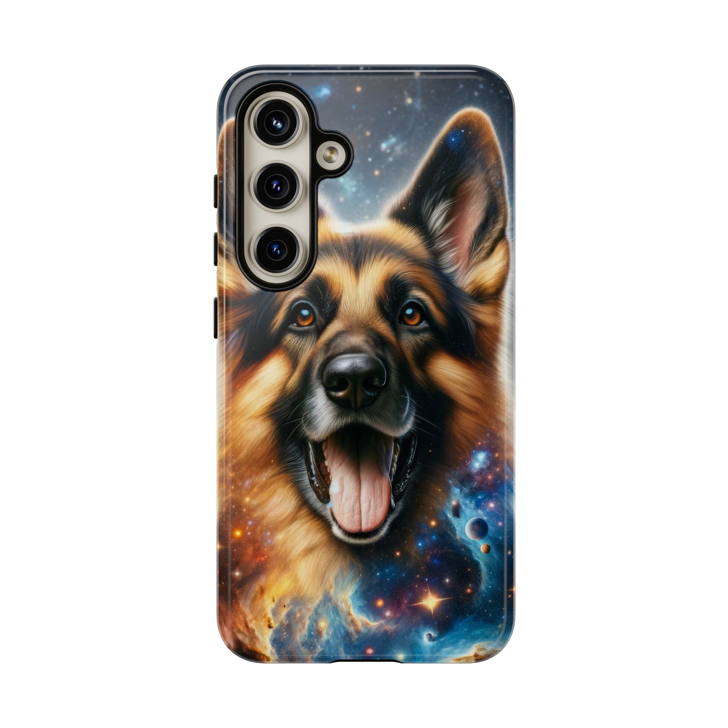 German Shepherd in Space Tough Phone Case