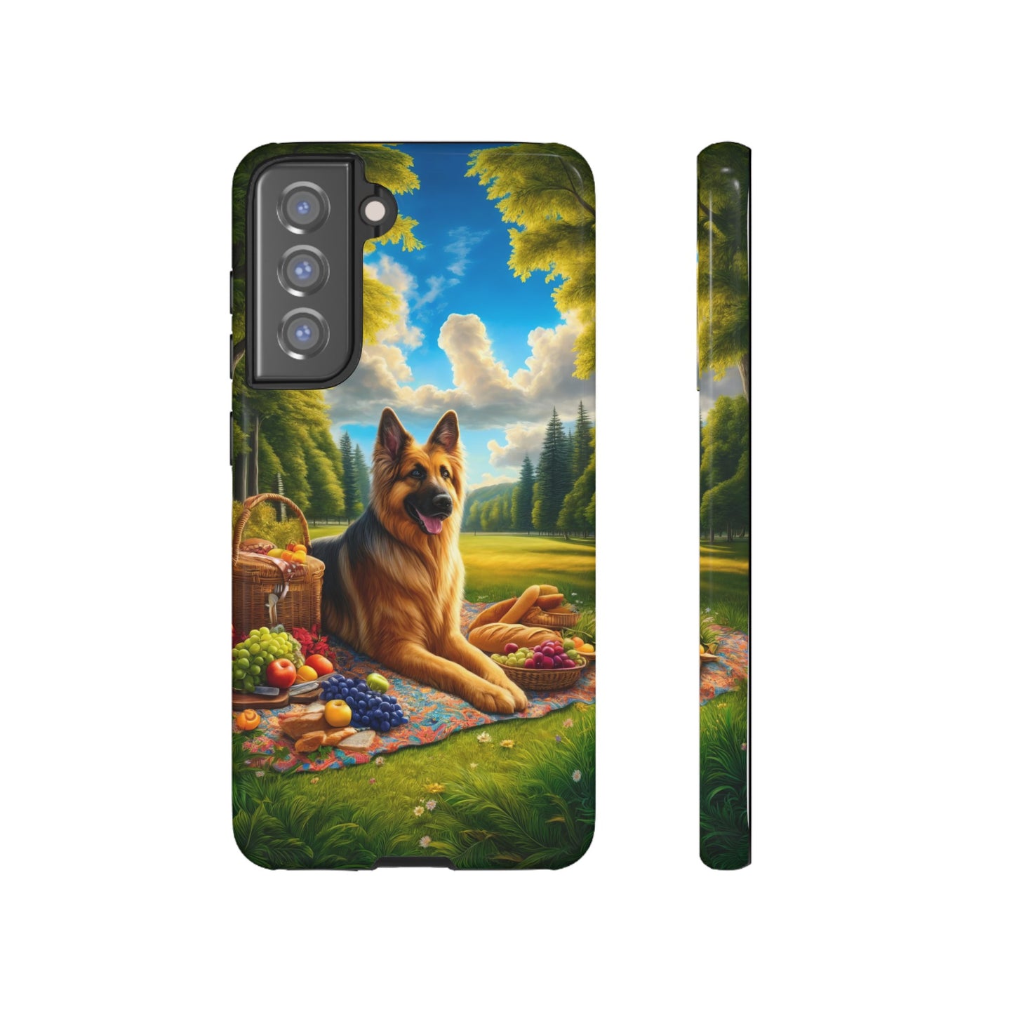 German Shepherd Giving a Speech Phone Case