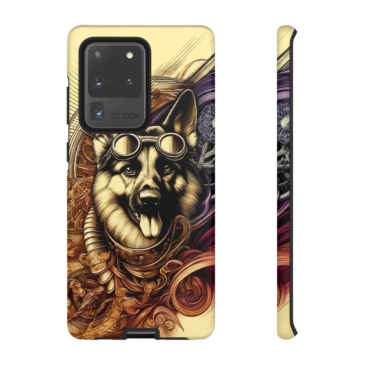 Steampunk German Shepherd Phone Case