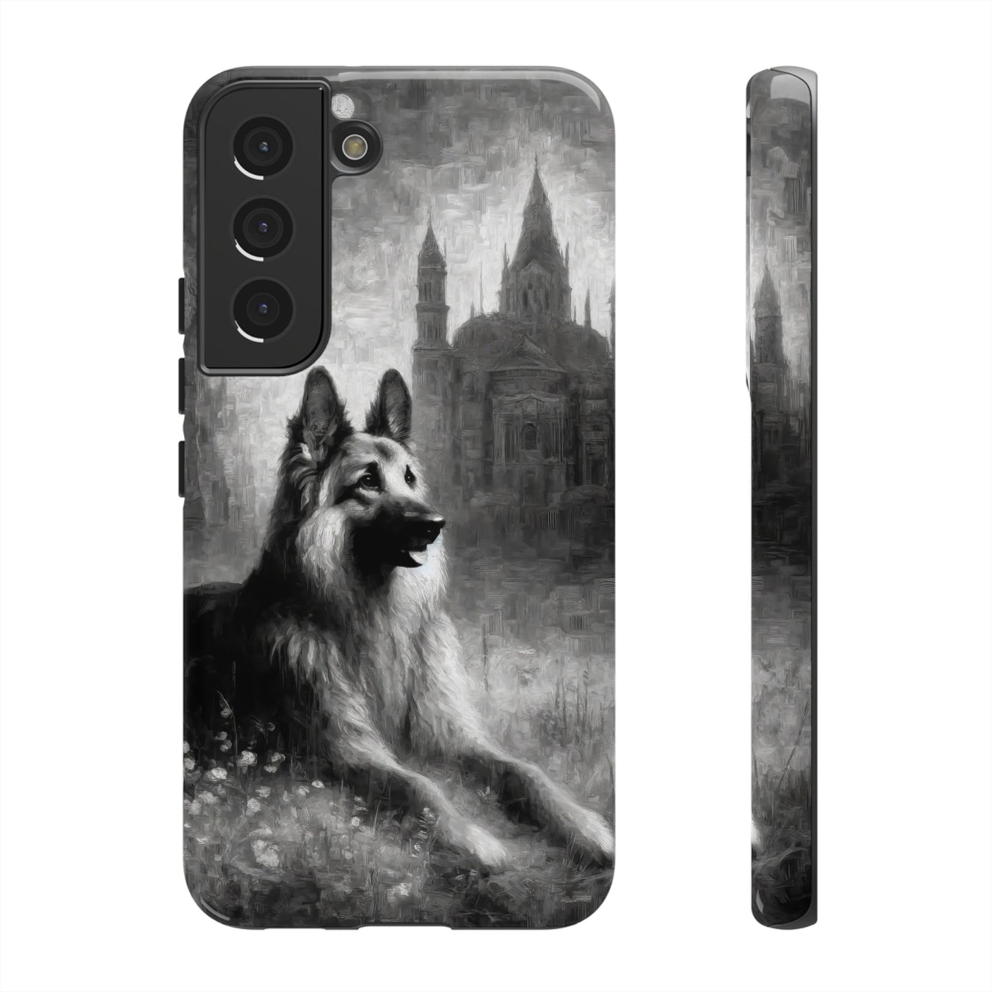 Neo-impressionism German Shepherd Phone Case