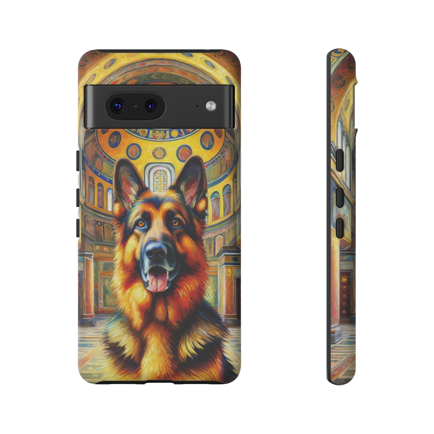 Neo-impressionist German Shepherd Phone Case