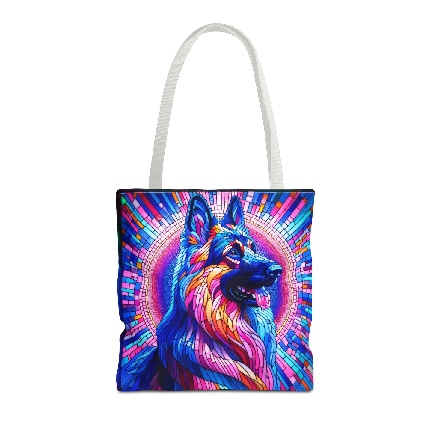 Mosaic German Shepherd Tote Bag