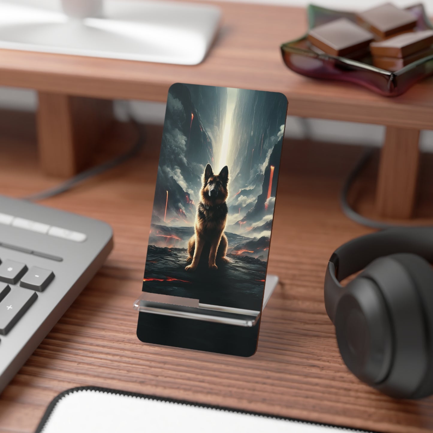 Concept art German Shepherd Smartphone Stand