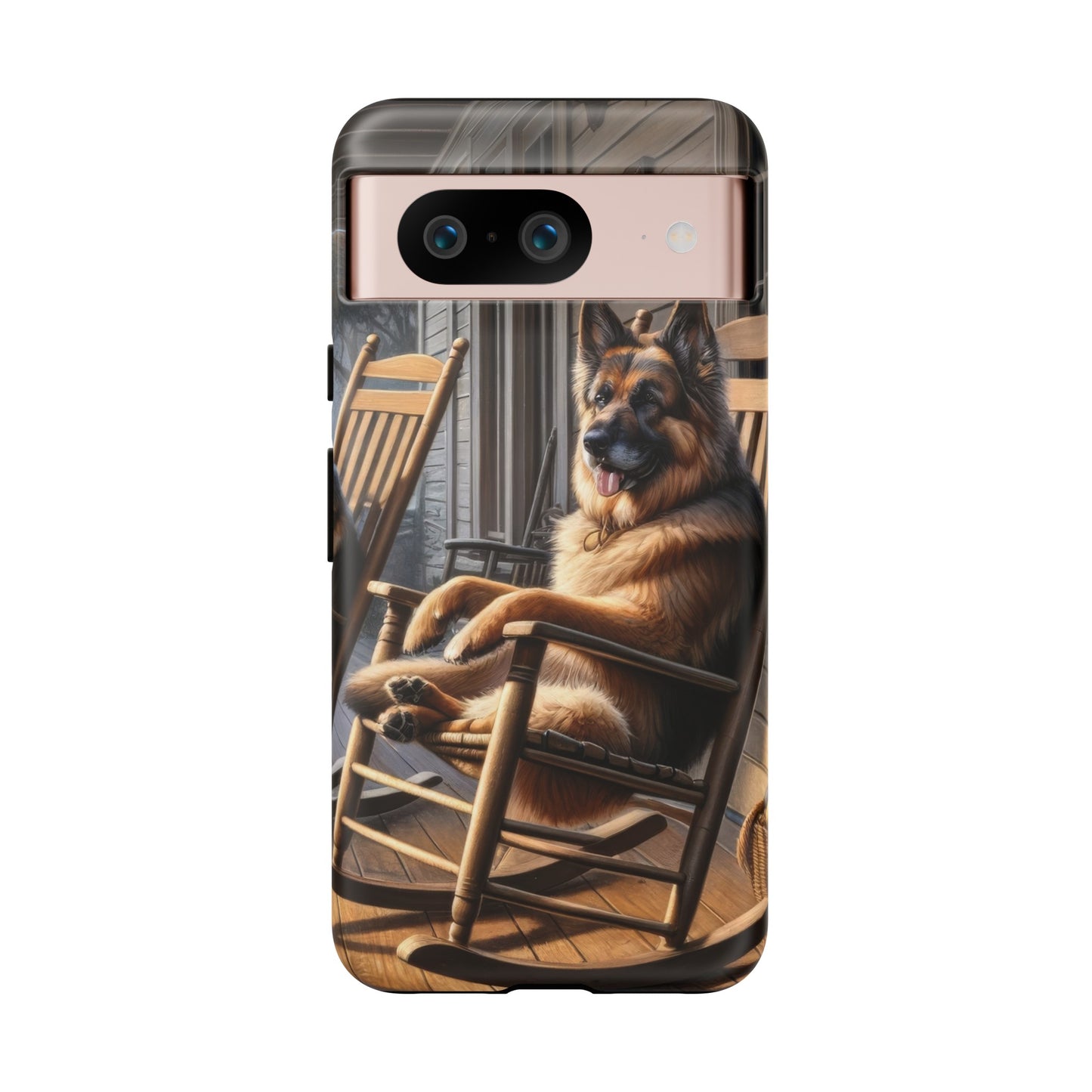 German Shepherd on the Porch Tough Phone Case