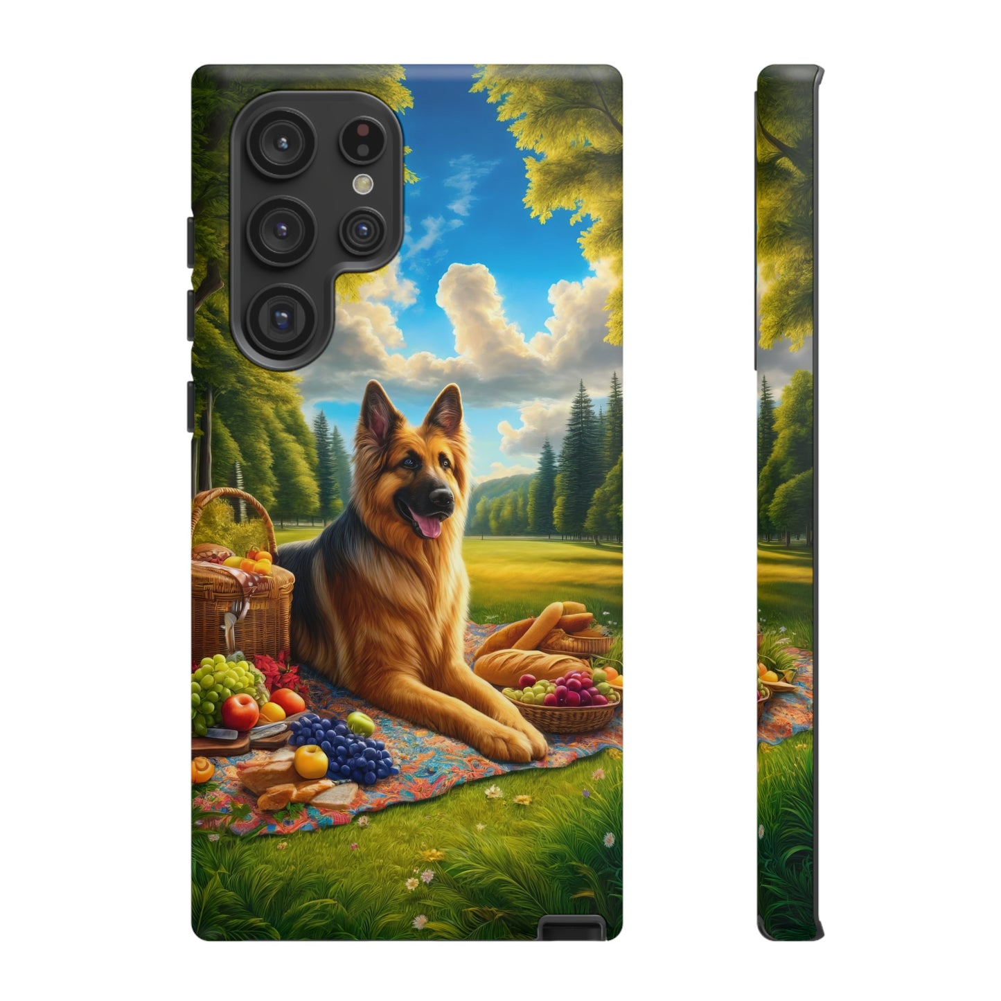 German Shepherd Giving a Speech Phone Case