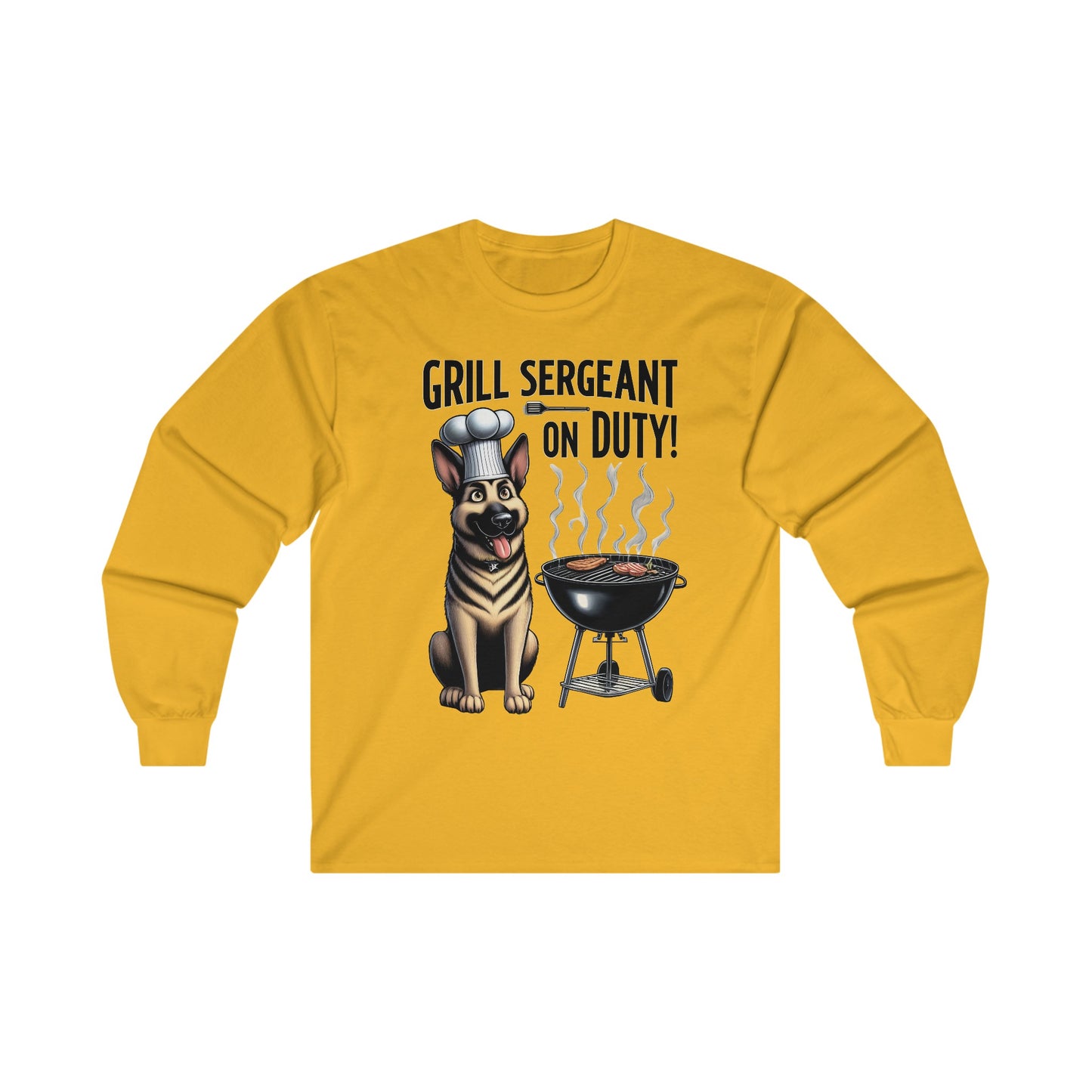 Grill Sergant Long Sleeve Shirt (20 colors) (German Shepherd)