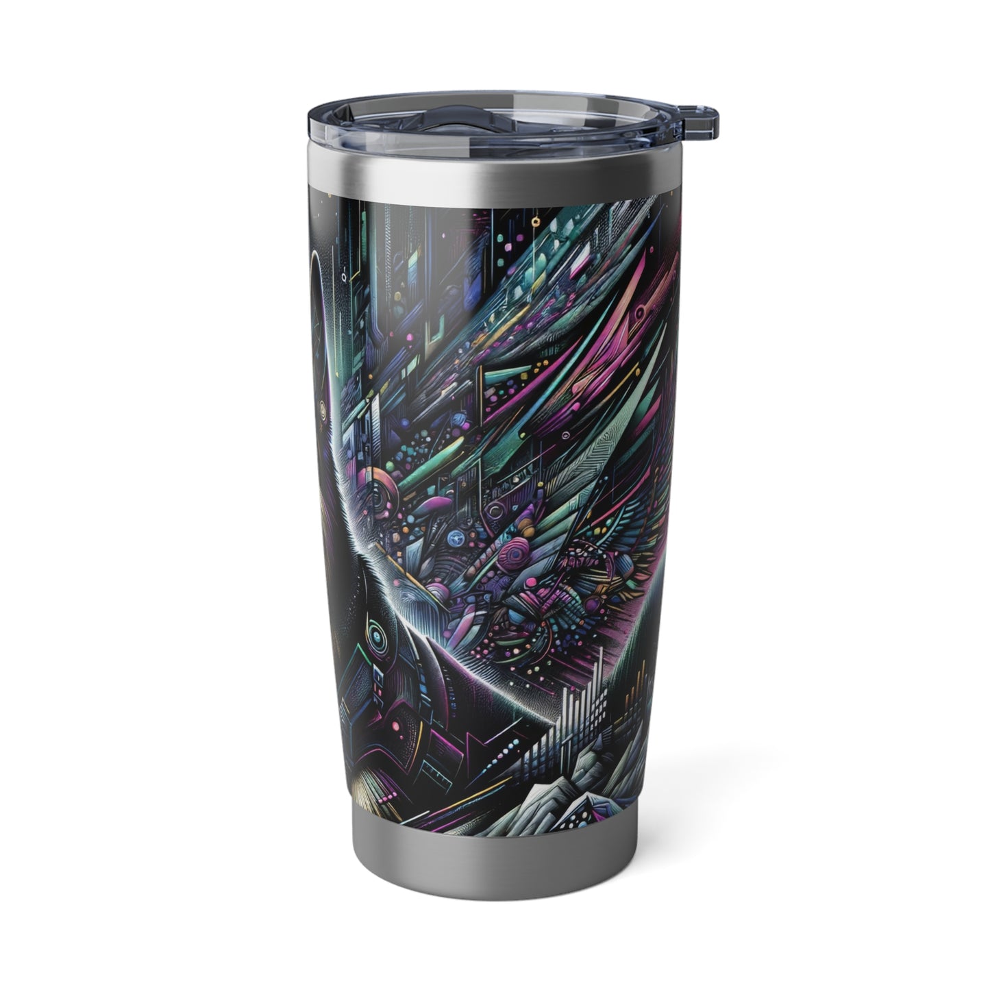 Futurism and gothic German Shepherd 20oz Tumbler