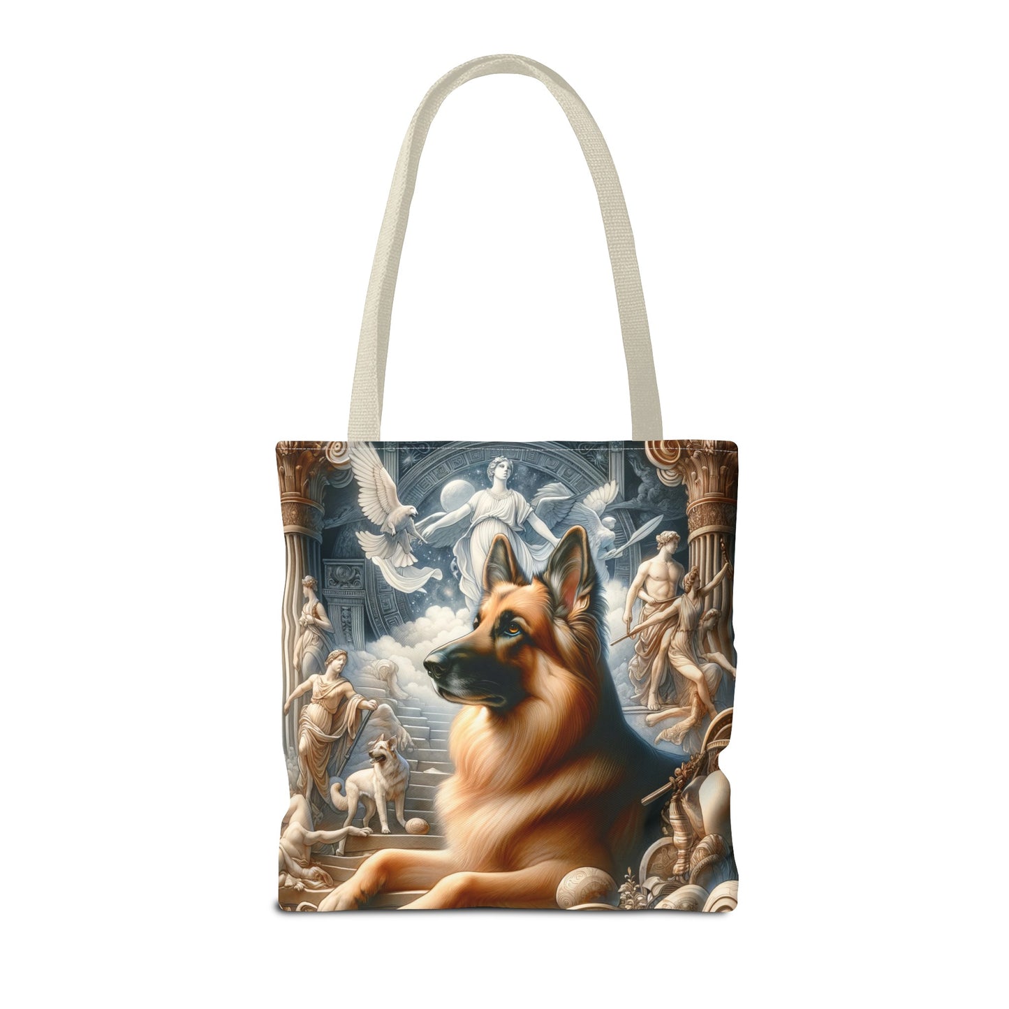 Neo-classicism and dreamy fantasy German Shepherd Tote Bag