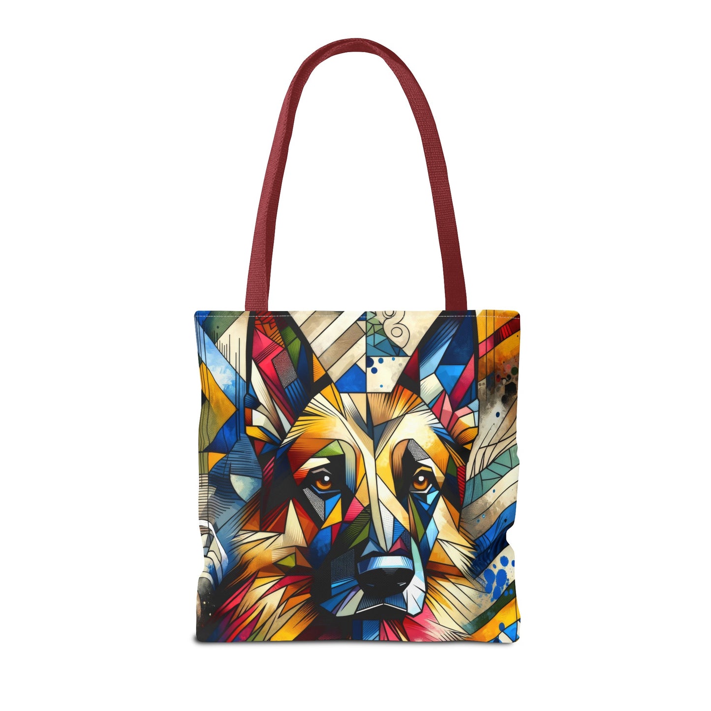 Cubist German Shepherd Tote Bag