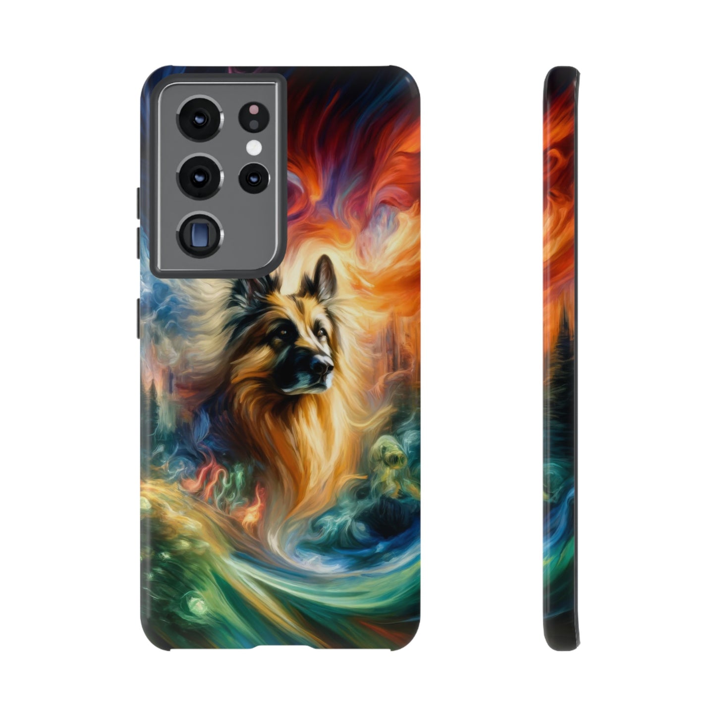 Expressionism and fantasy German Shepherd Phone Case