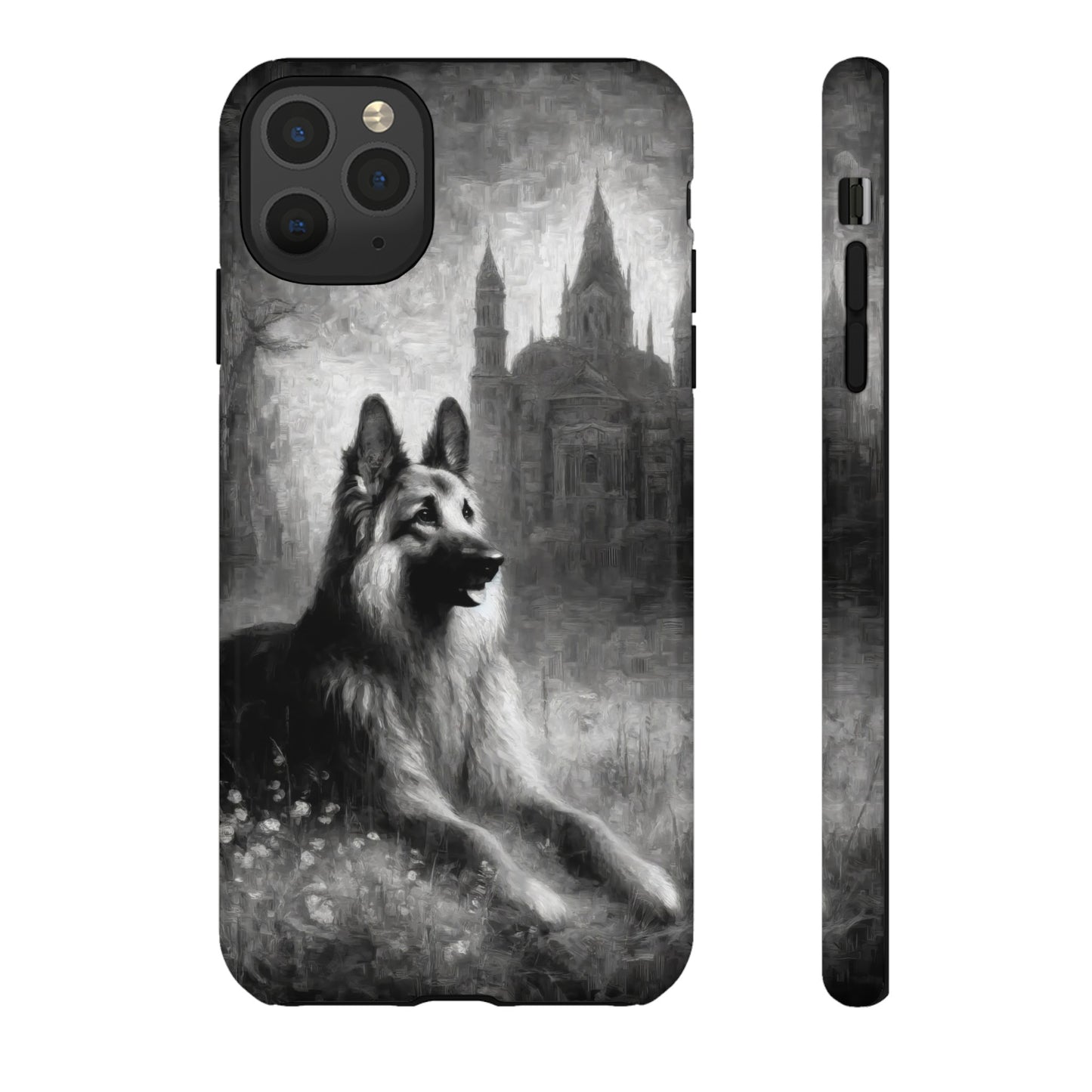 Neo-impressionism German Shepherd Phone Case