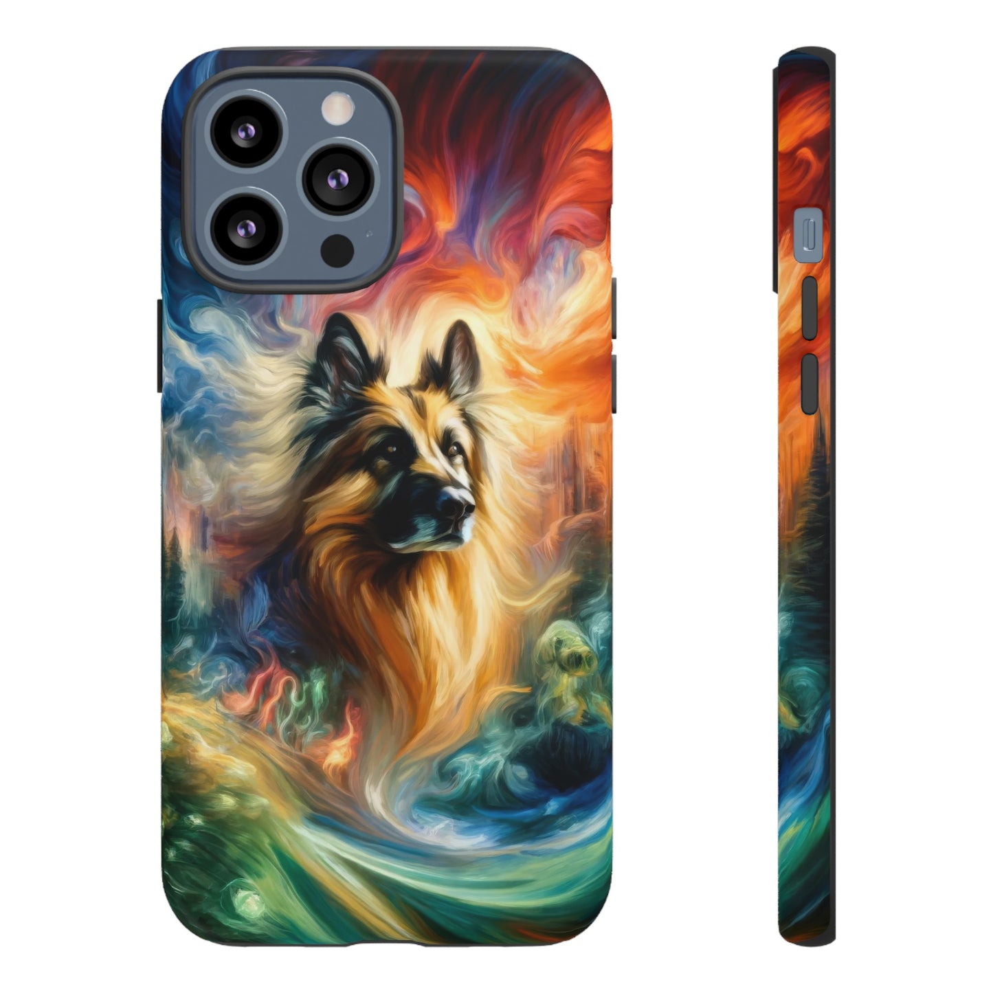 Expressionism and fantasy German Shepherd Phone Case