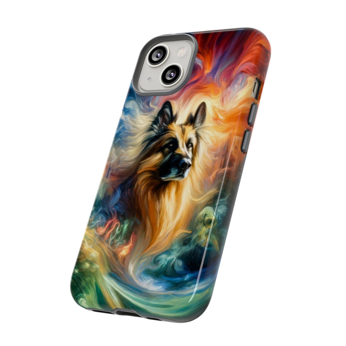 Expressionism and fantasy German Shepherd Phone Case