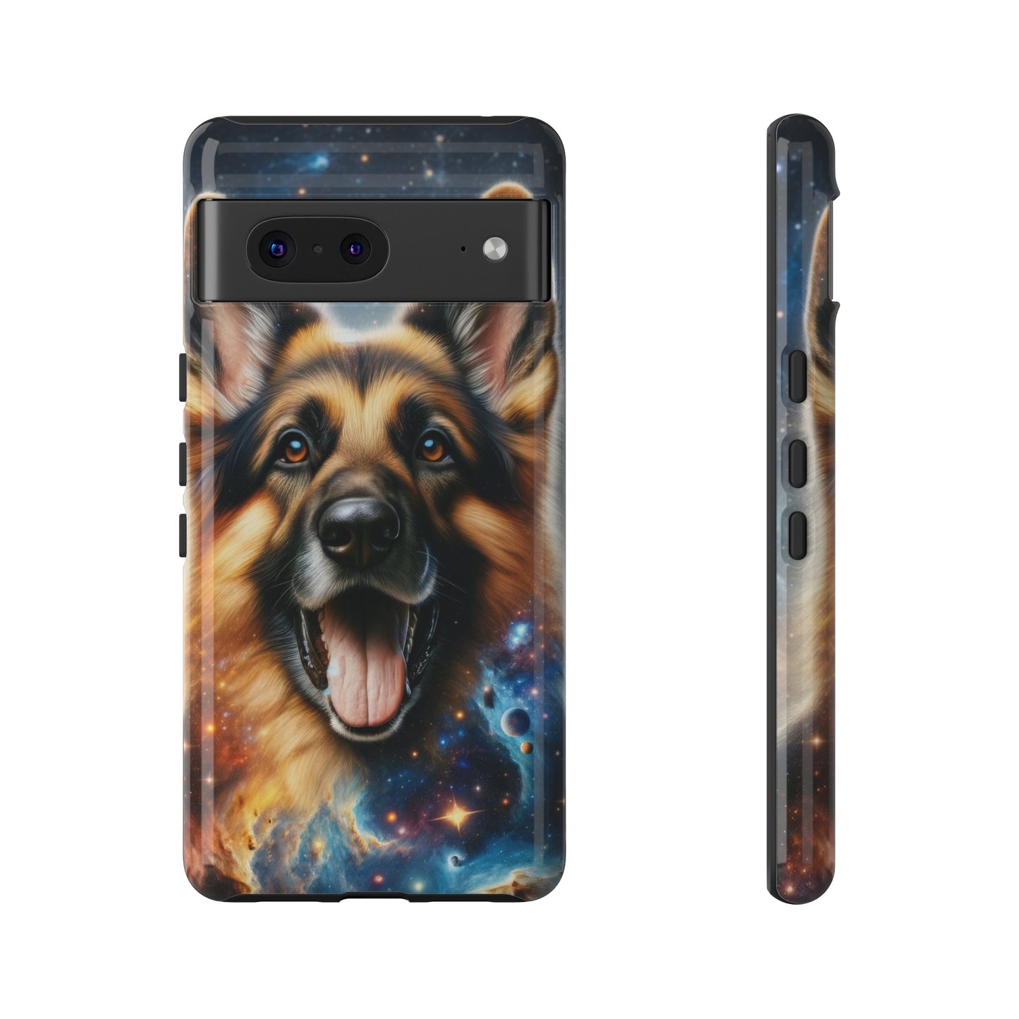 German Shepherd in Space Tough Phone Case