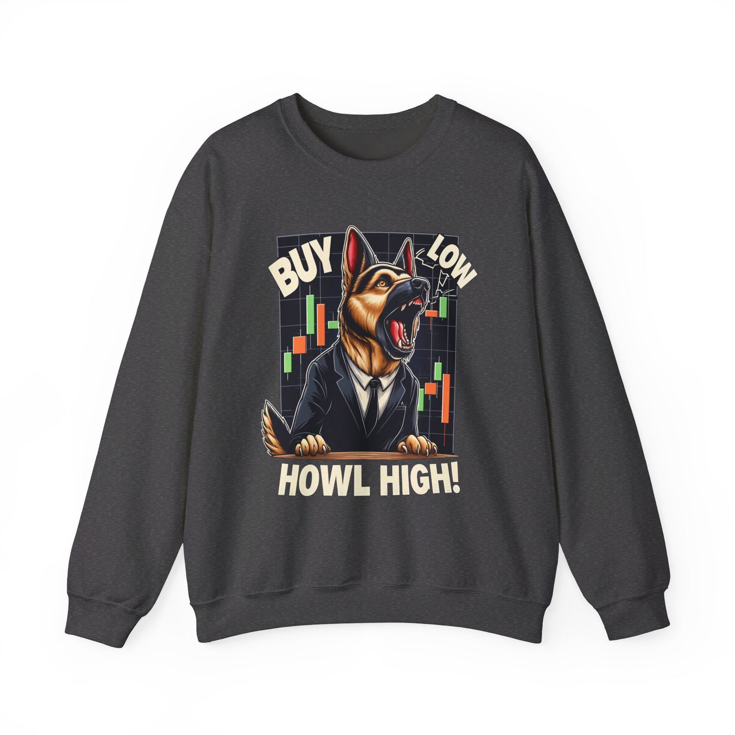 Buy Low.  Howl High! Sweatshirt (10 colors) (German Shepherd)