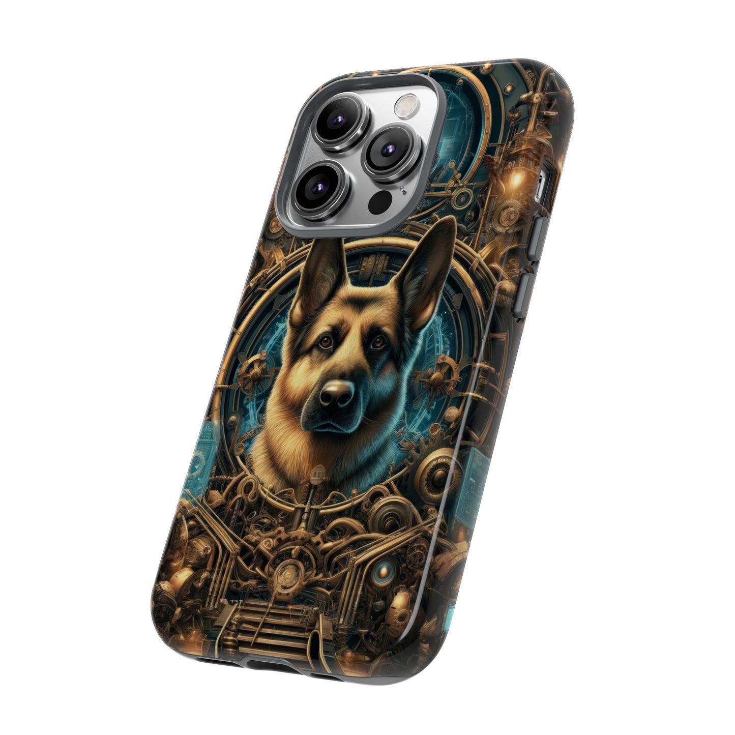 Steampunk Fantasy V2 German Shepherd Phone Case