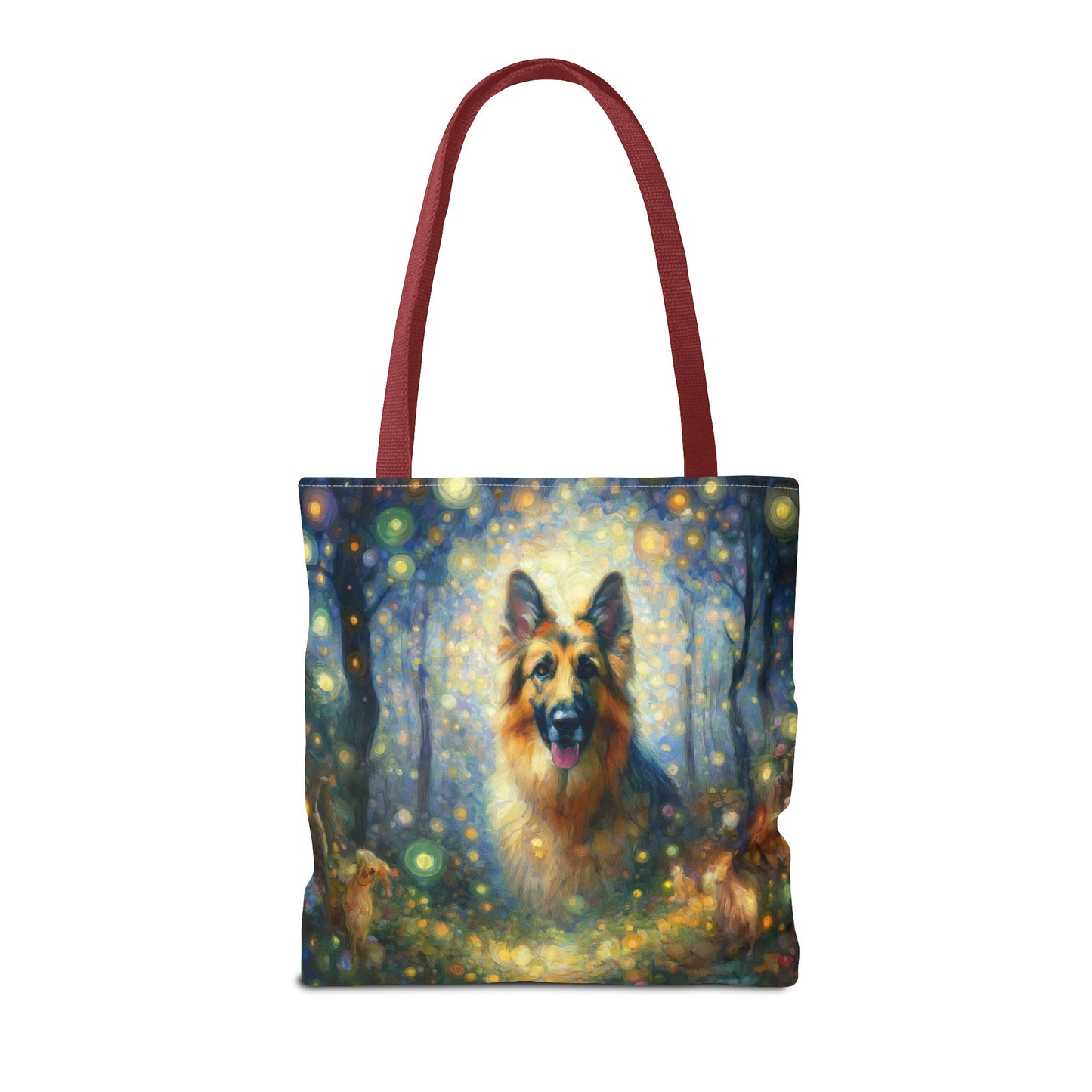 Neo-impressionism and fairy tale German Shepherd Tote Bag