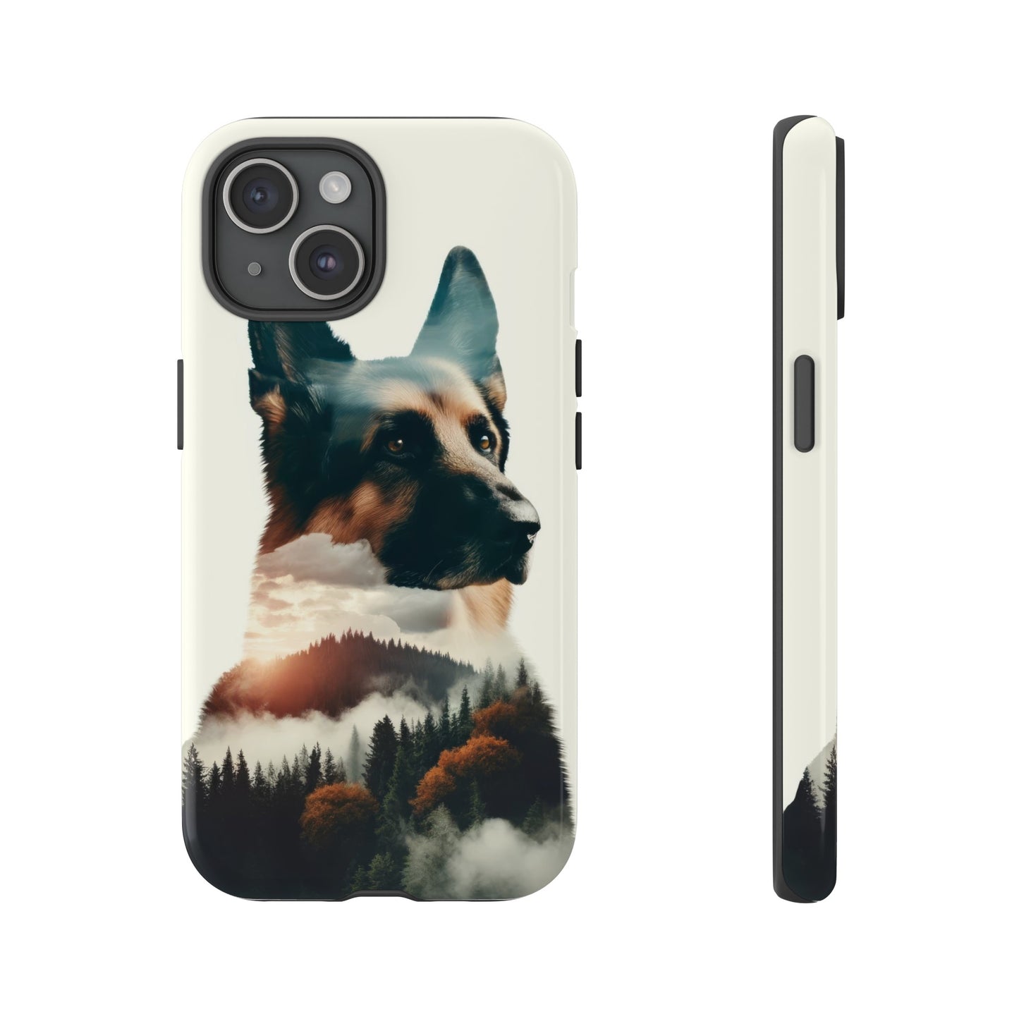 Romanticism and double exposure German Shepherd Phone Case