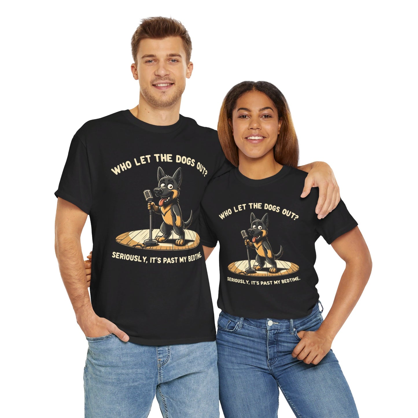 Who let the Dogs out? T-Shirt (13 colors) (German Shepherd)