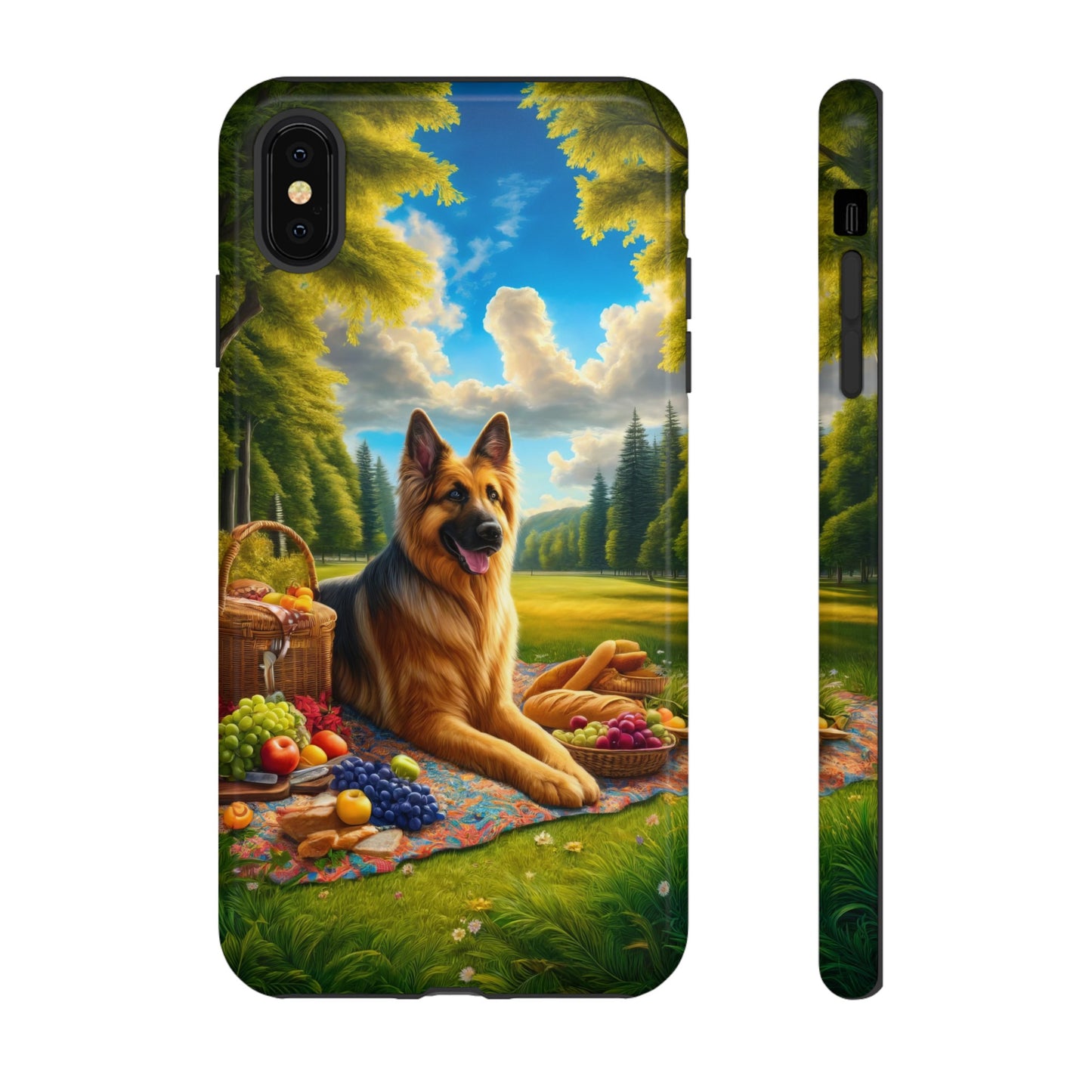 German Shepherd Giving a Speech Phone Case