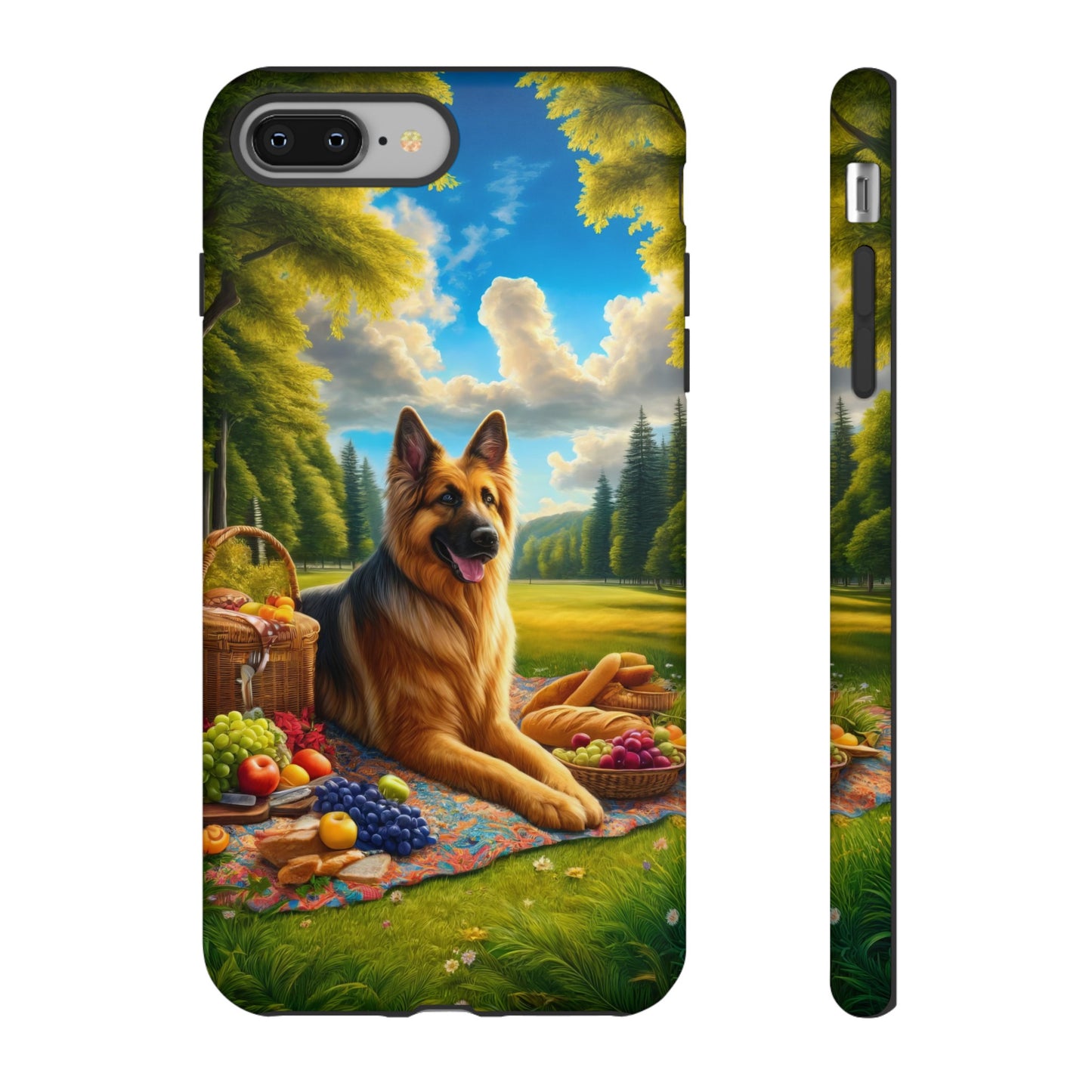 German Shepherd Giving a Speech Phone Case