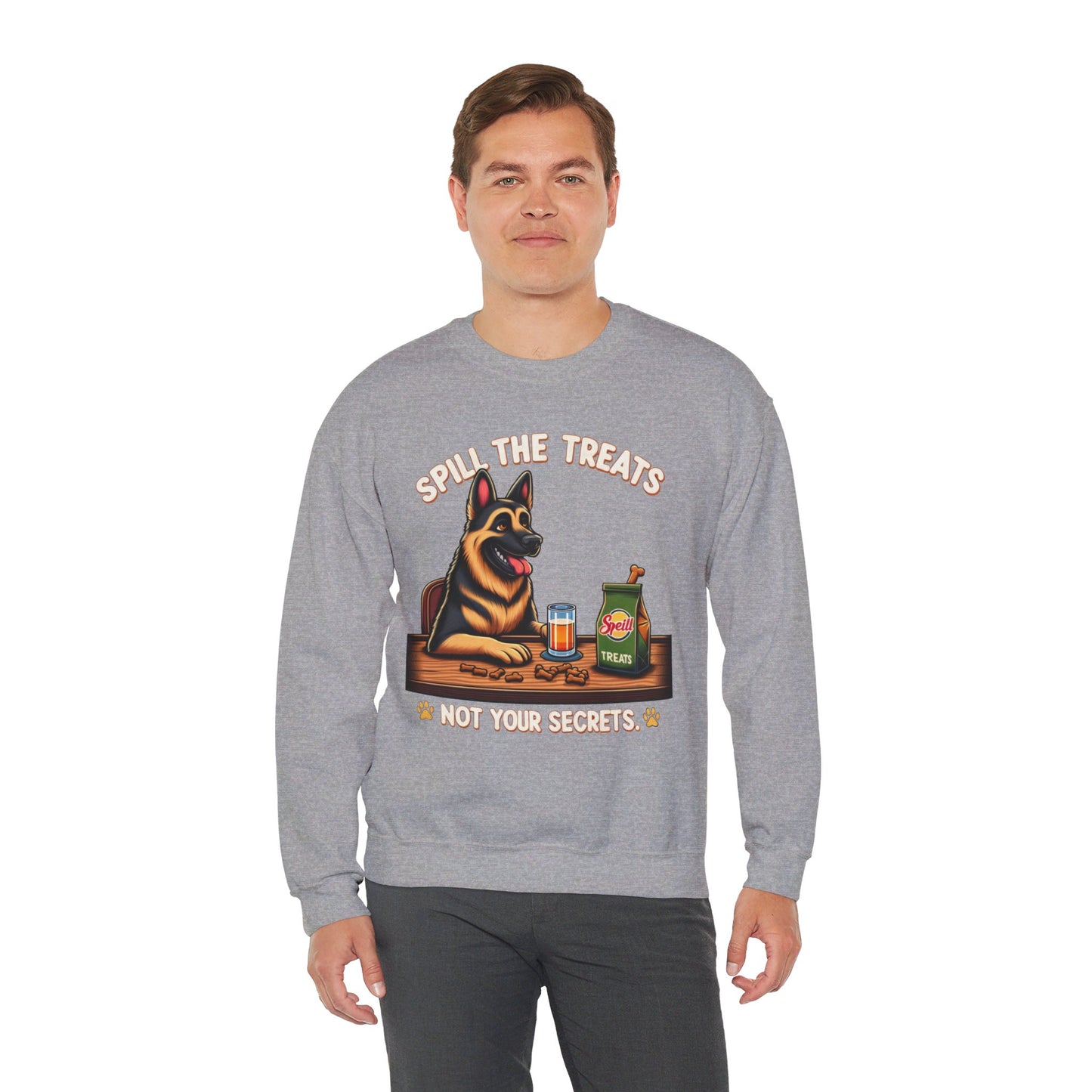 Spill the Treats Sweatshirt (10 colors) (German Shepherd)