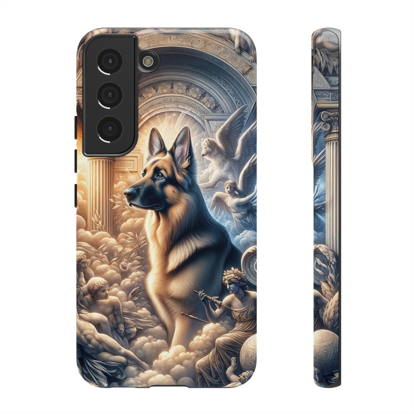 Neo-classicism and dreamy fantasy German Shepherd Phone Case