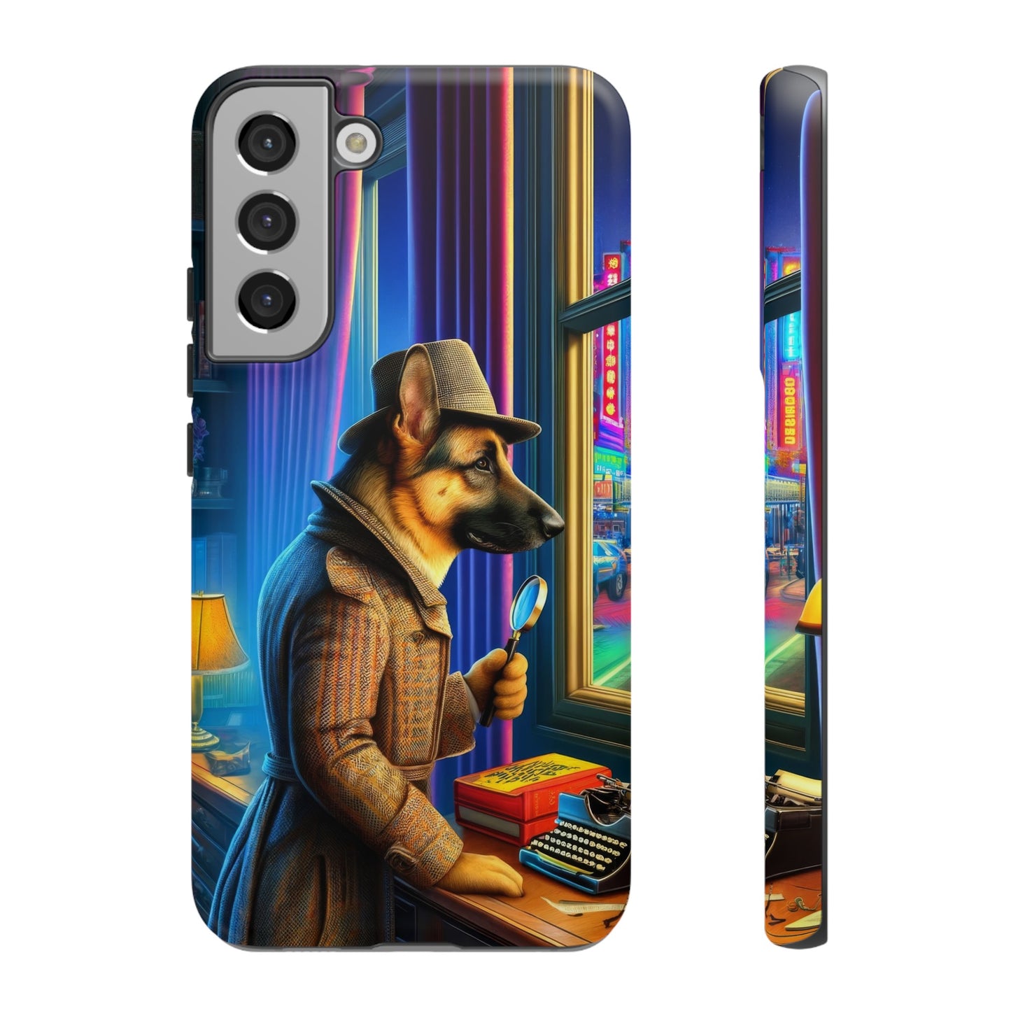 German Shepherd Detective Phone Case