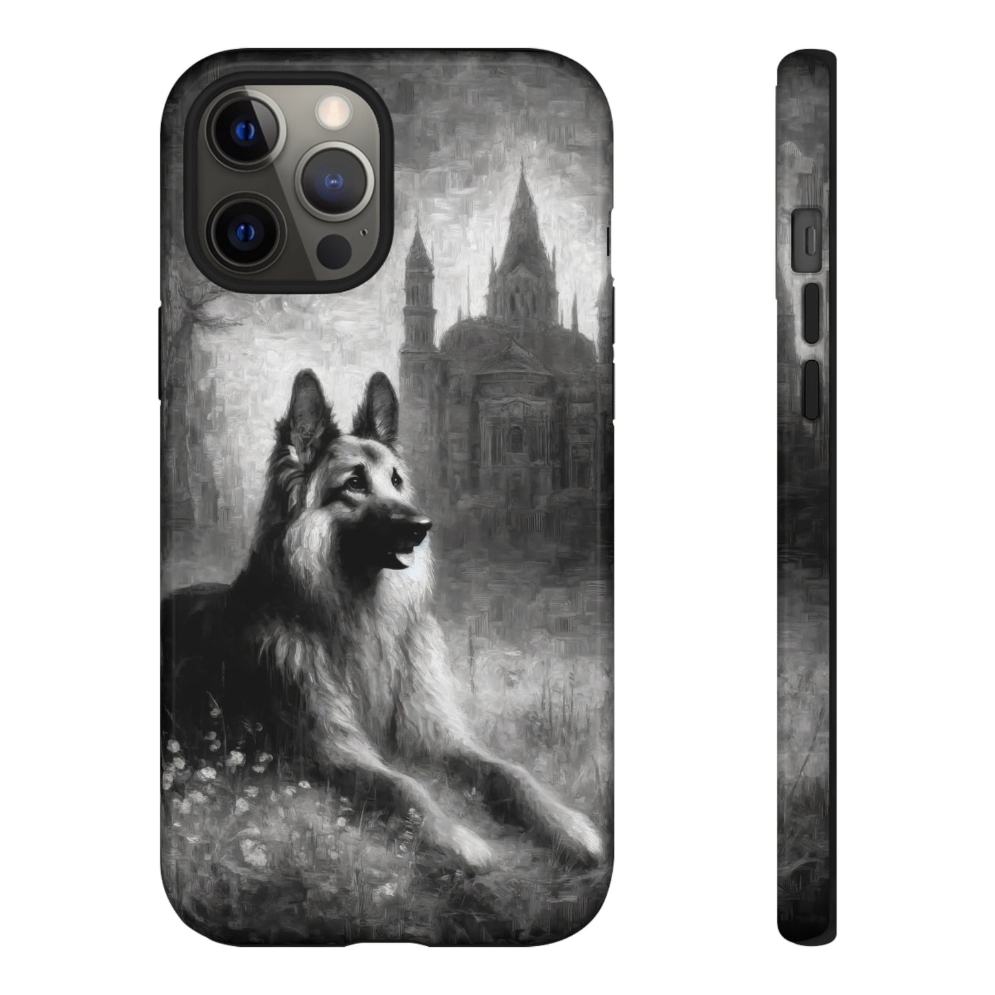 Neo-impressionism German Shepherd Phone Case