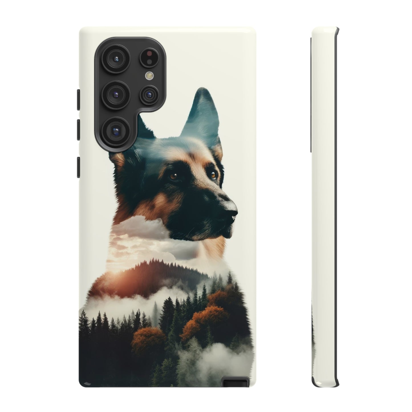 Romanticism and double exposure German Shepherd Phone Case