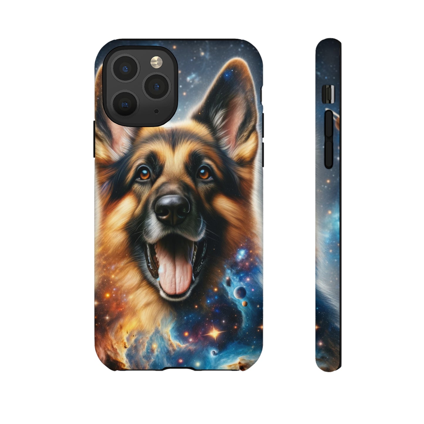 German Shepherd in Space Tough Phone Case