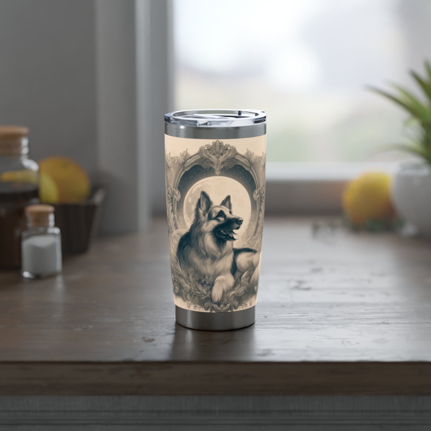 Dreamy fantasy and rococo German Shepherd 20oz Tumbler