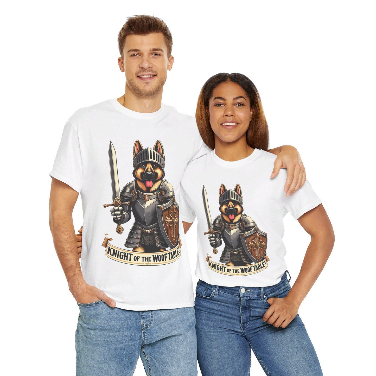 Knight of the Wolf Table T-Shirt (13 colors) (German Shepherd)