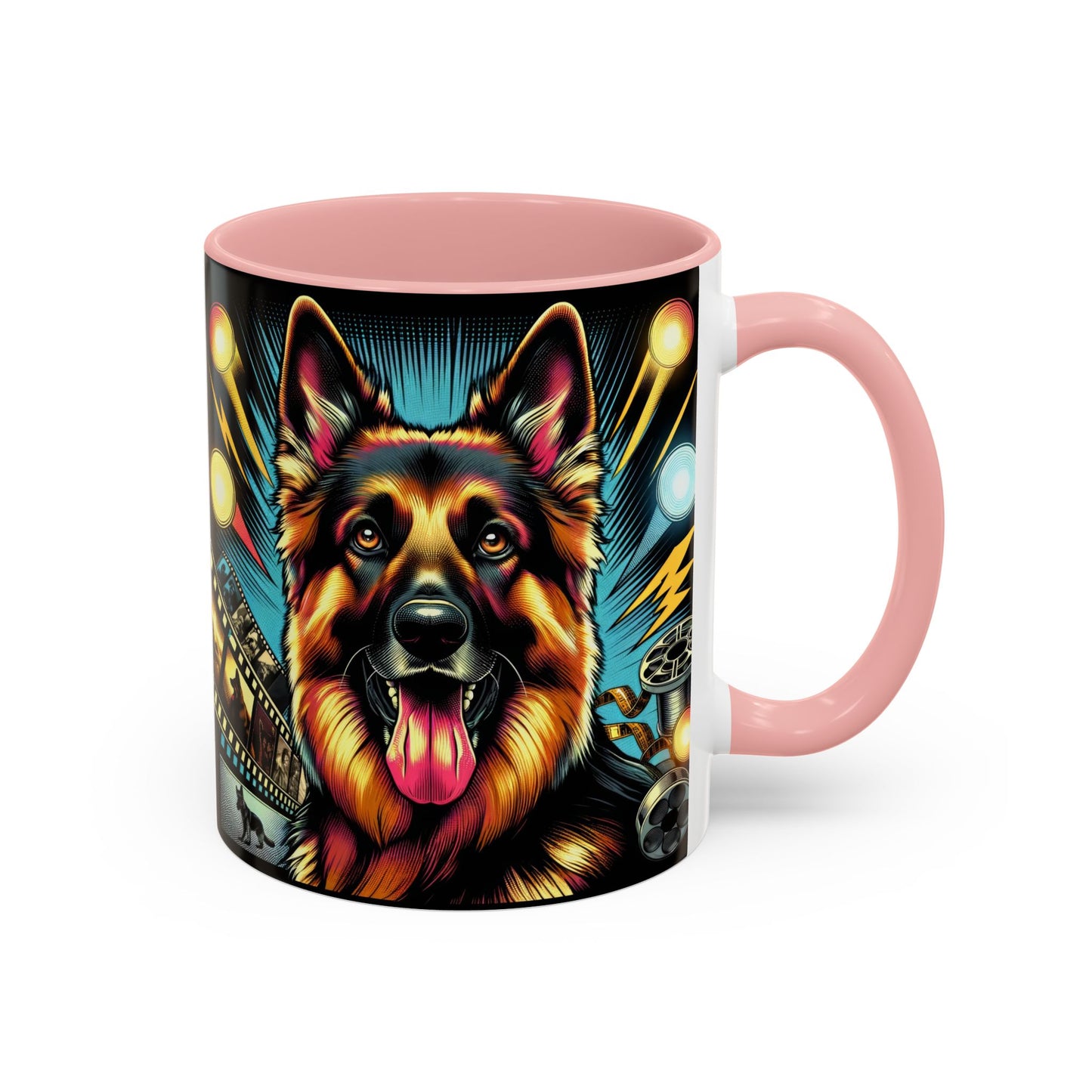 Comic book style German Shepherd Coffee Mug