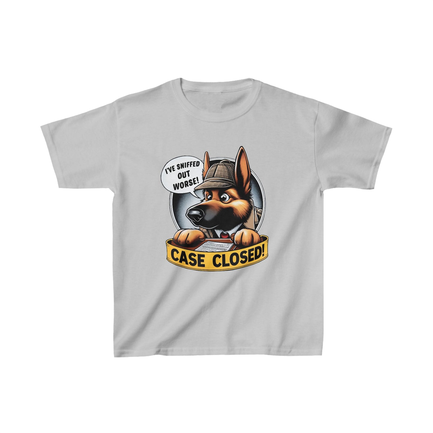 Case Closed Kids Size T-Shirt (Multi colors) (German Shepherd)