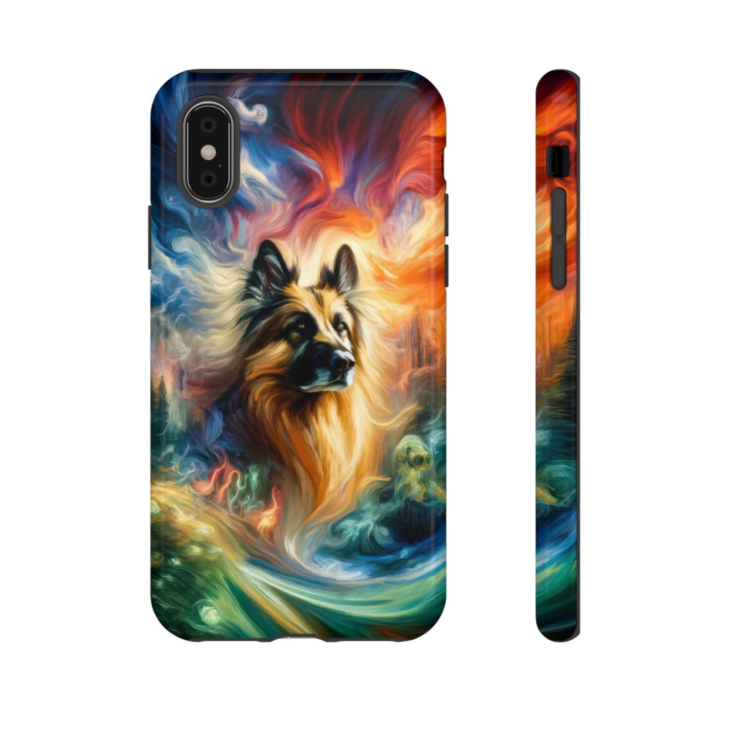 Expressionism and fantasy German Shepherd Phone Case