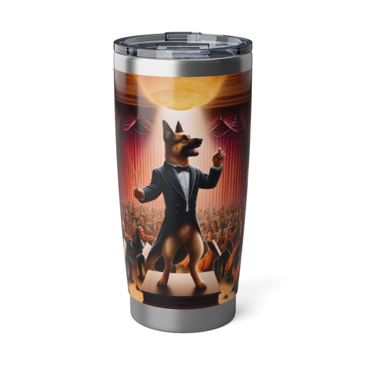 German Shepherd Conducting an Orchestra 20oz Tumbler