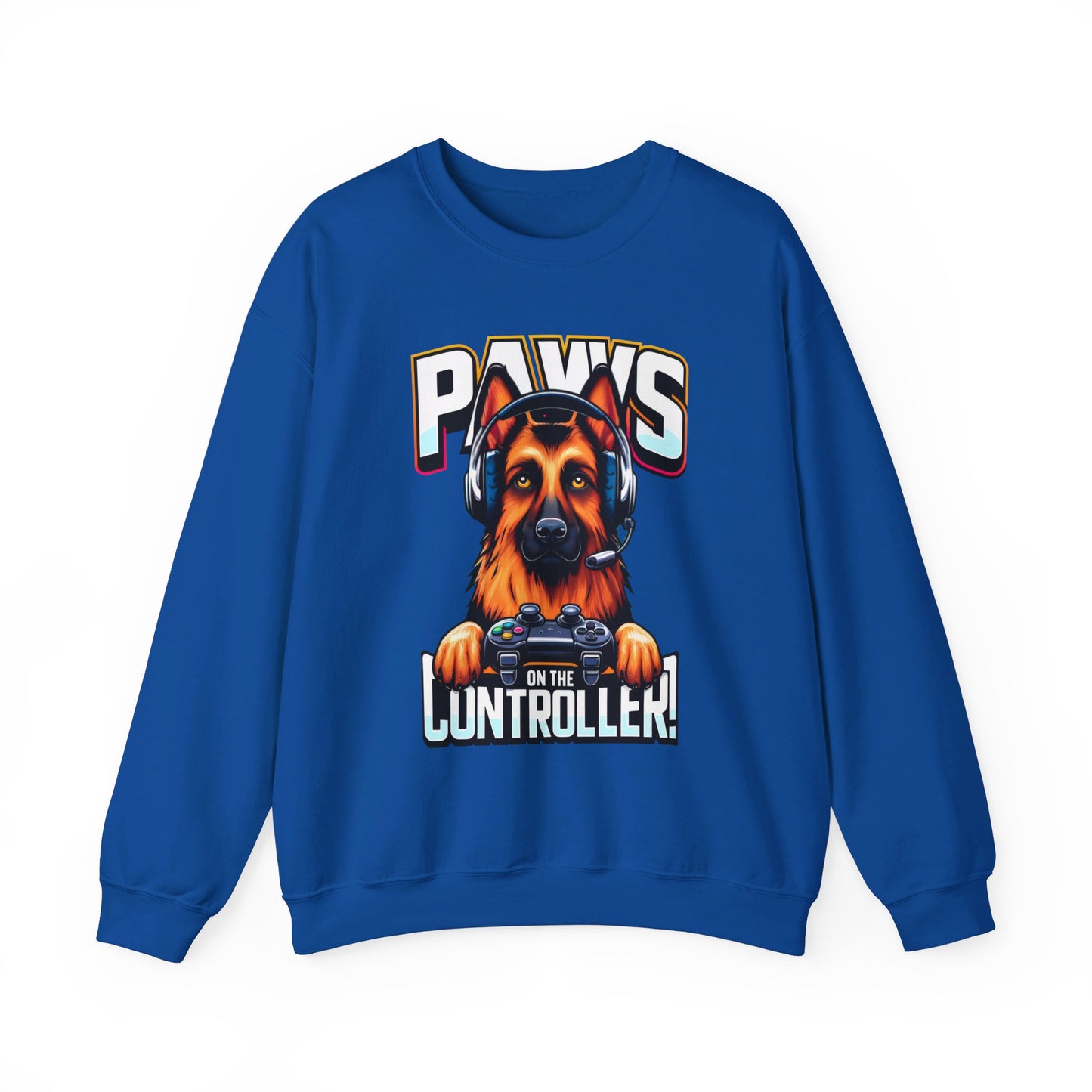 Paws on the Controller Sweatshirt (10 colors) (German Shepherd)