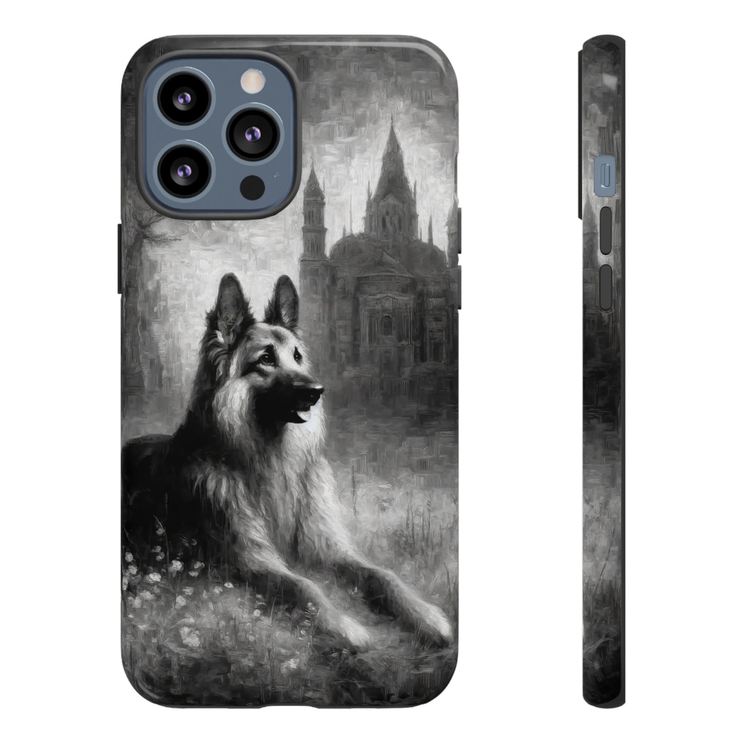 Neo-impressionism German Shepherd Phone Case