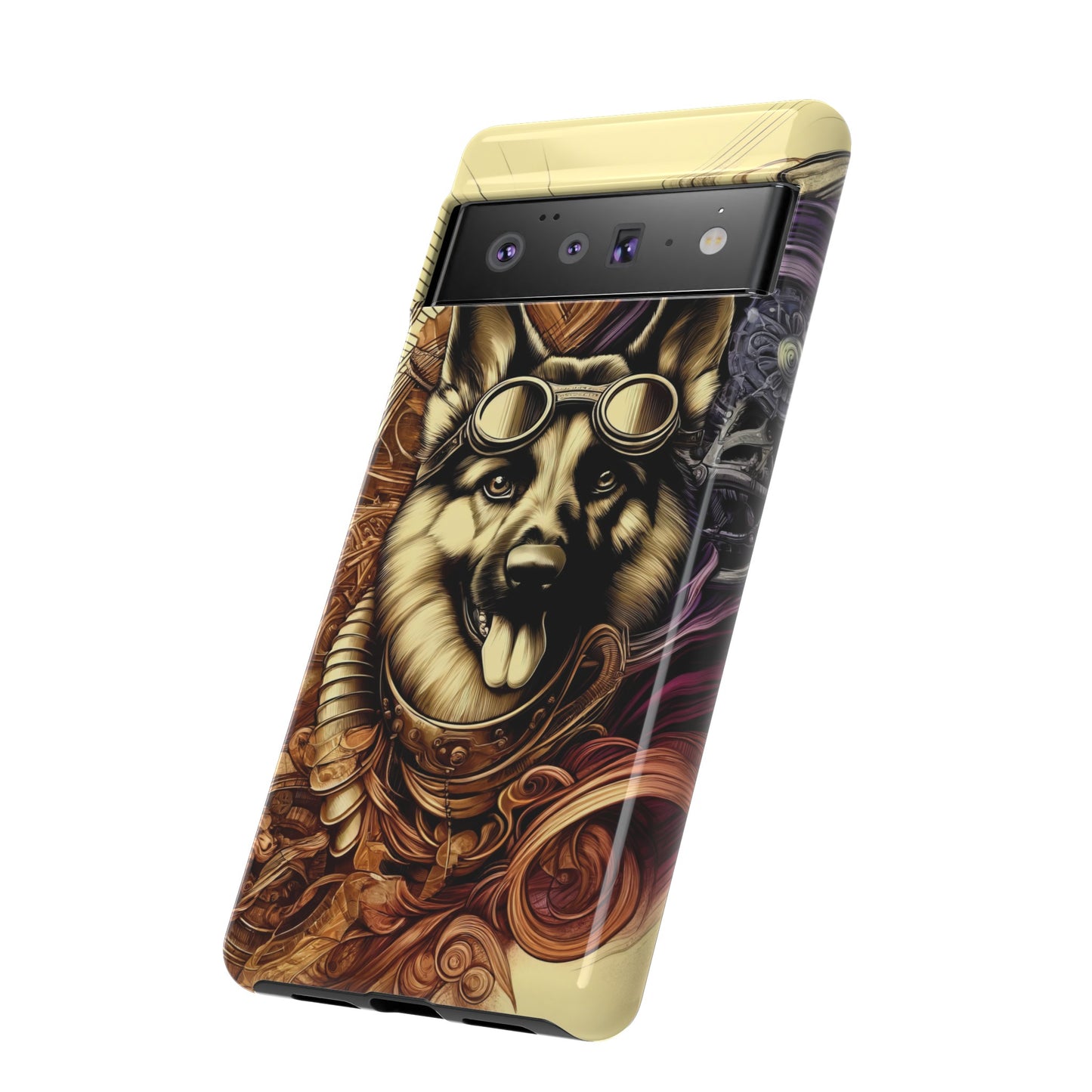 Steampunk German Shepherd Phone Case