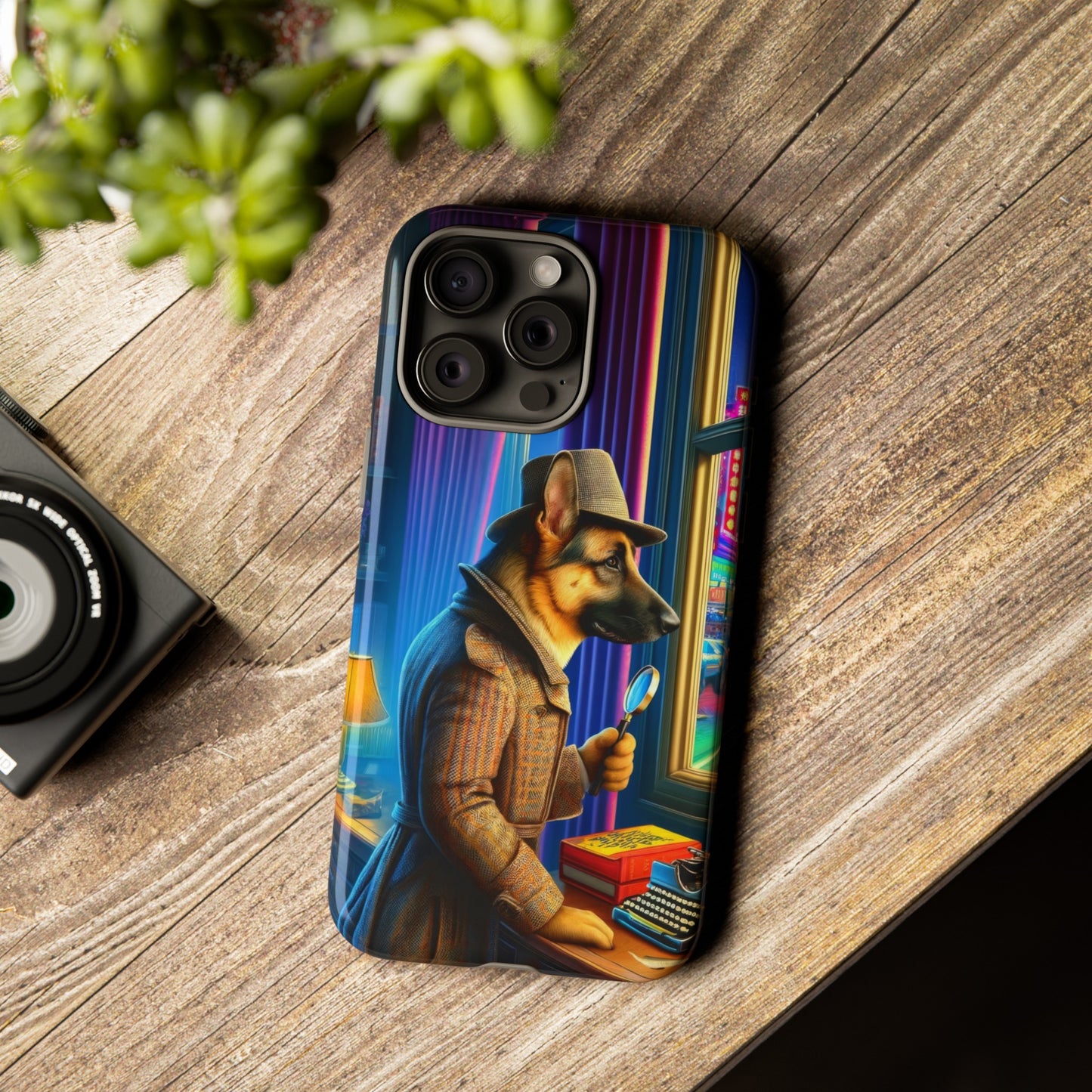 German Shepherd Detective Phone Case