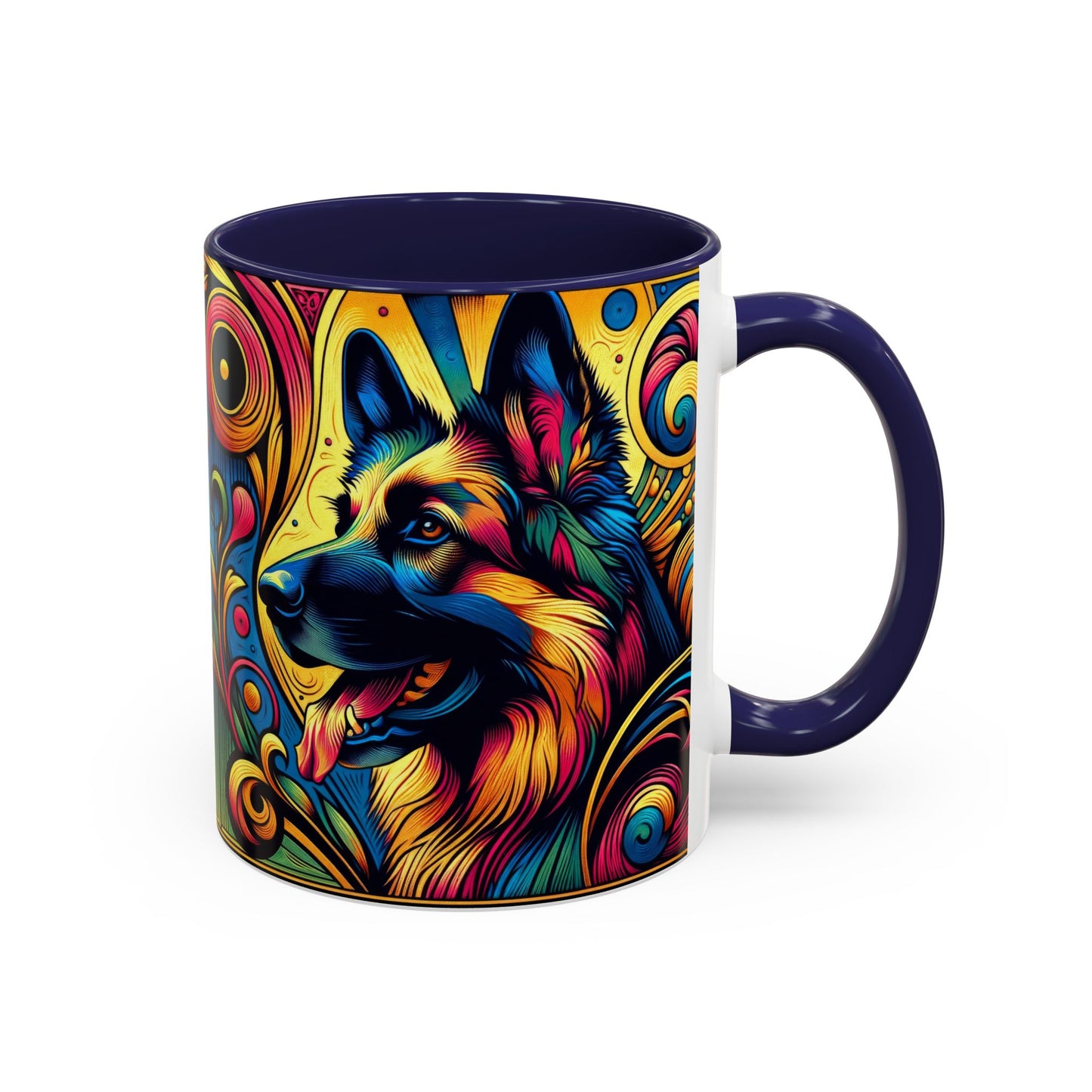 Scratchboard technique German Shepherd Coffee Mug