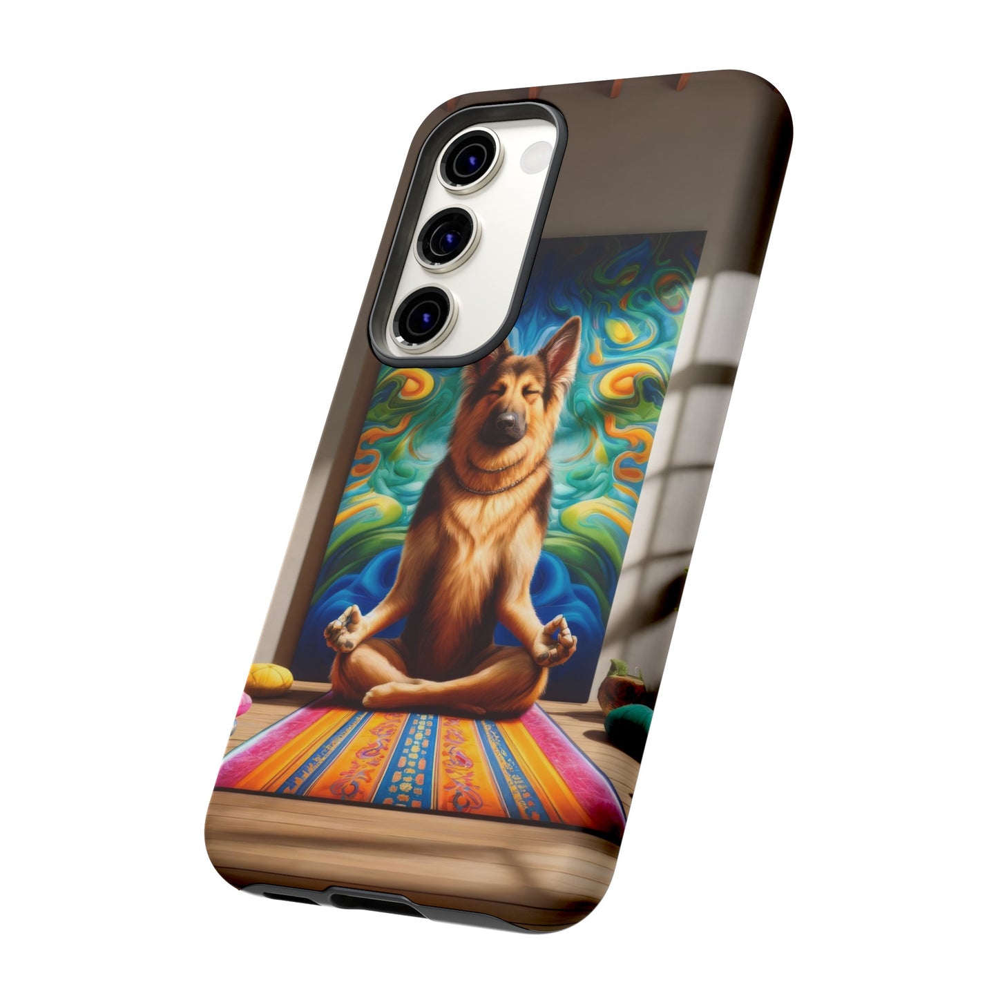 German Shepherd Meditating Phone Case