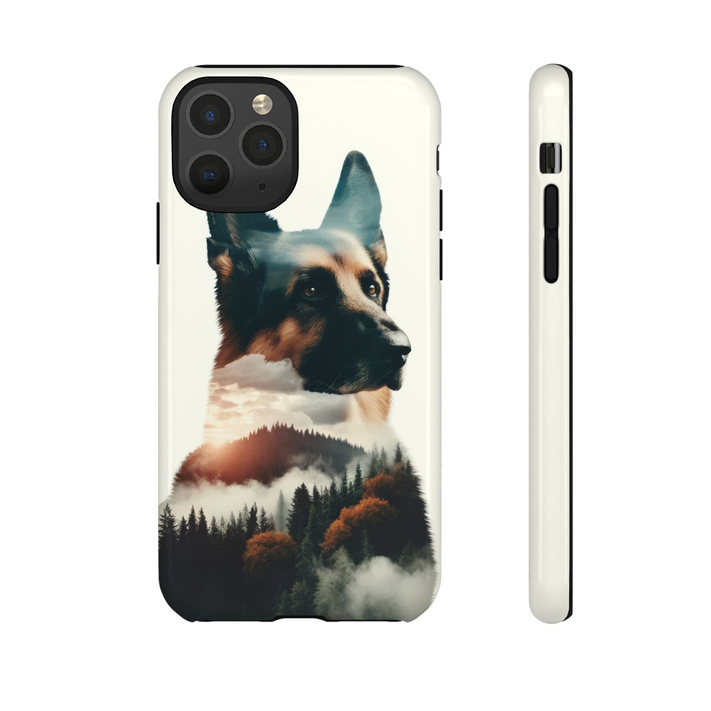 Romanticism and double exposure German Shepherd Phone Case