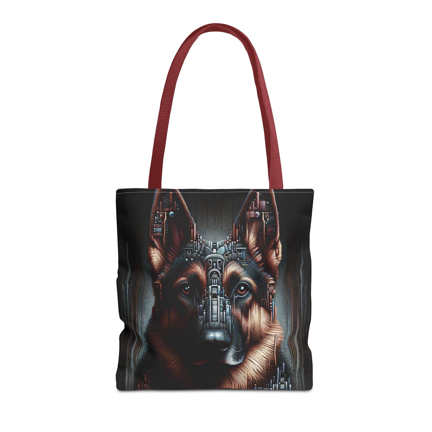 Futuristic German Shepherd Tote Bag