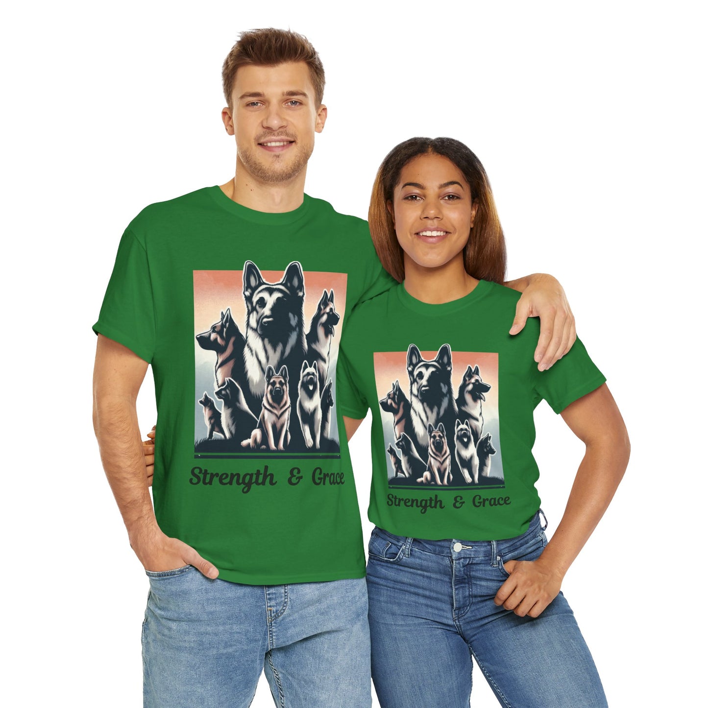 Strength And Grace T-Shirt (13 colors) (German Shepherd)