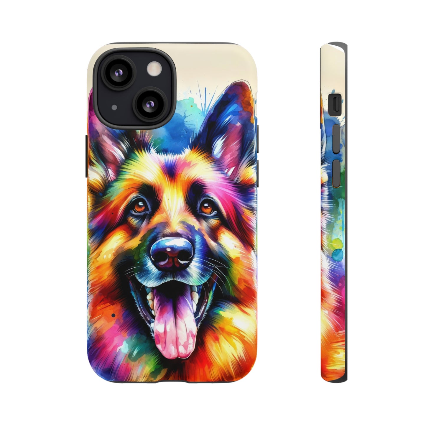 German Shepherd in Watercolor Tough Phone Case