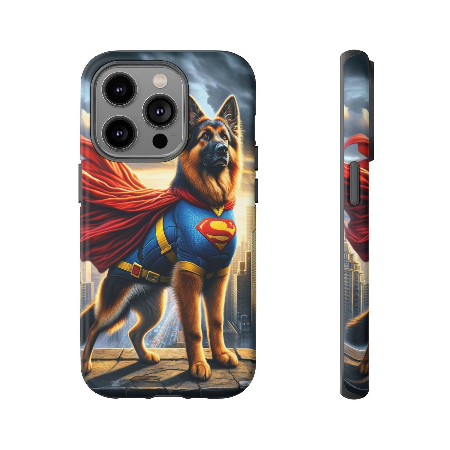 German Shepherd Superhero Phone Case